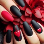 Black Valentine’s Day Nails You’ll Fall in Love With