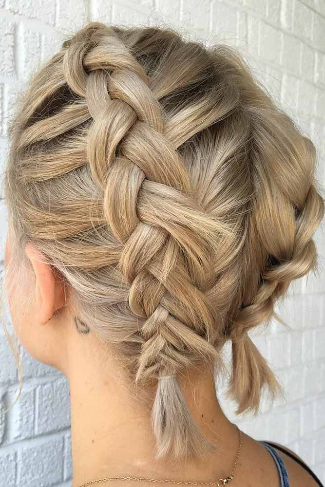 cute short hair braids hairstyles