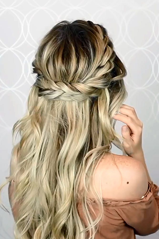 Cute Hairstyles for Long Hair braided crown hairstyle