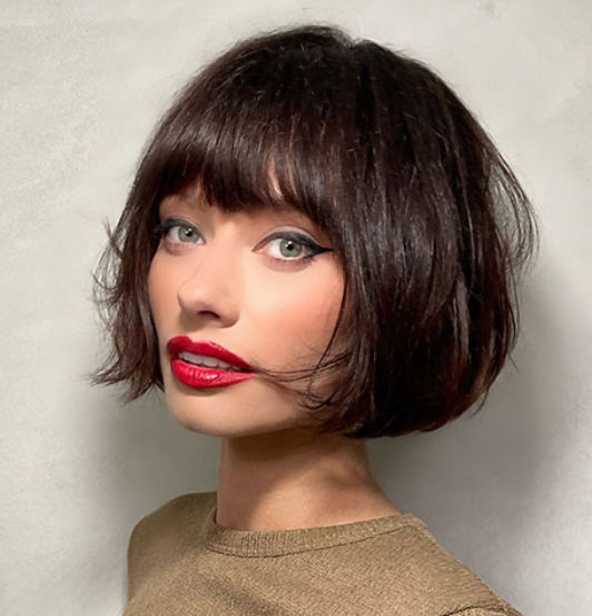 French Bob with Soft Bangs