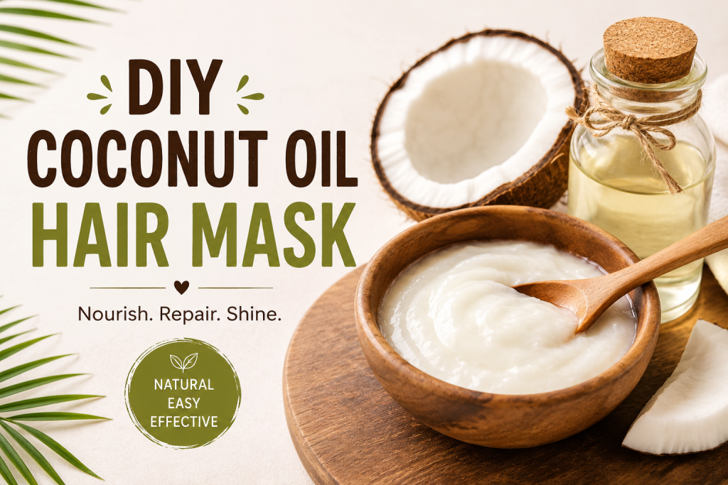 Coconut Oil Hair Mask Benefits, DIY Recipes & How to Use It
